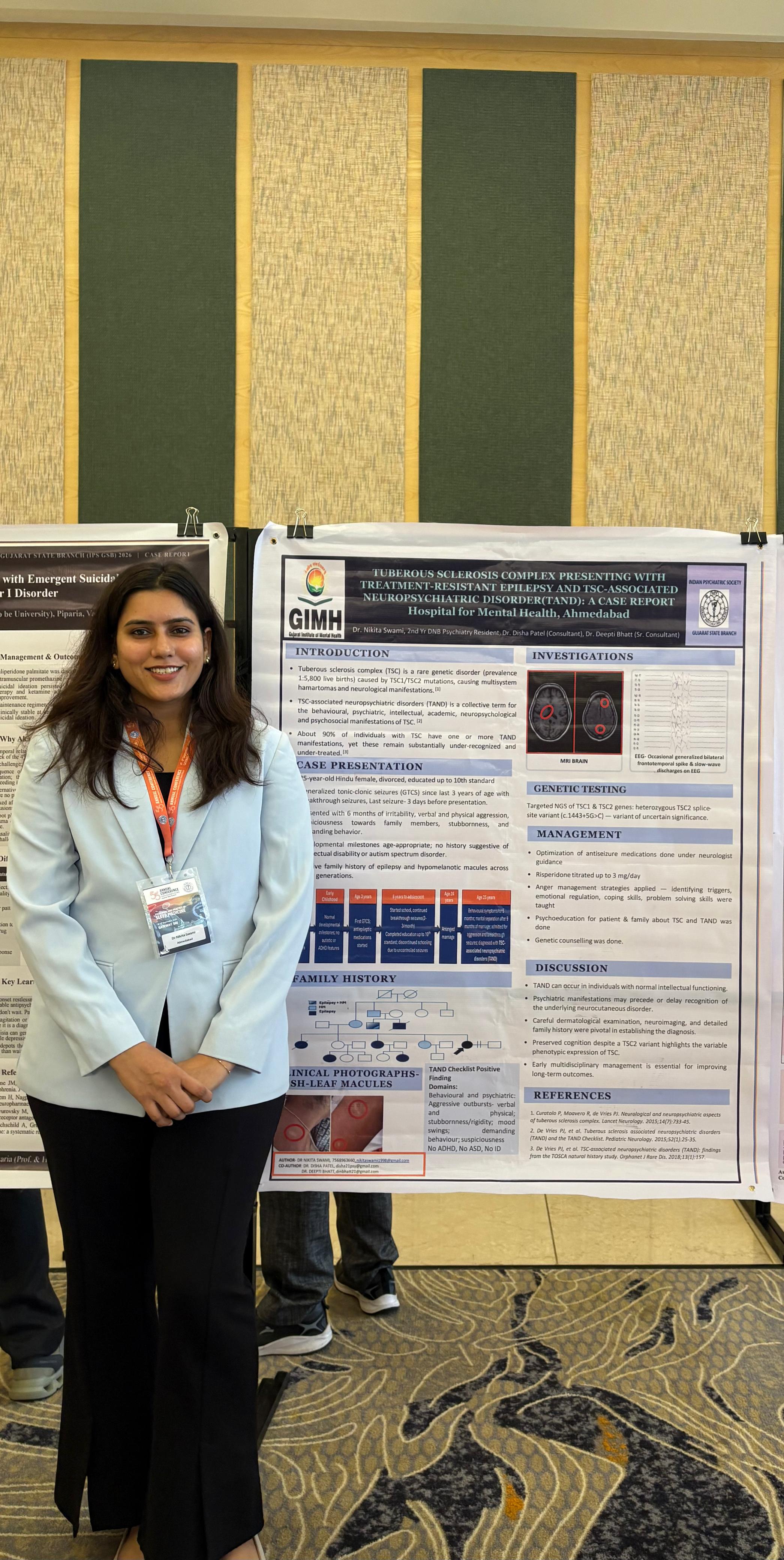 Dr Nikita Swami, Best Poster Award Winner